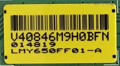 T-CON SONY / LJ94-40846M / 18Y_S65HU11A2H2A4V0.1 / LMY650FF01-A / PANEL YD8F009DND01B / MODELO XBR-65X900F - Imagen 2