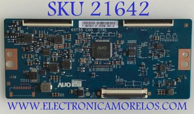 T-CON PARA TV VIZIO ORIGINAL / NUMERO DE PARTE 55.65T55.C19 / 5565T55C19 / 65T55-C0G / MODELOS M656-G4 LBPFQO / M657-G0 / M658-G1 / M65Q7-H1 / M65Q8-H1 / NS-65DF710NA21 / NS-65F501NA22 / RTU6549-C / M65Q7-H1 / M65Q7-J01