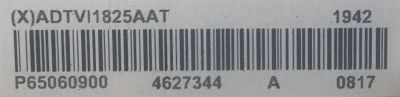 FUENTE DE PODER PARA TV VIZIO / NUMERO DE PARTE ADTVI1825AAT / 715GA120-P01-000-003M / (X)ADTVI1825AAT / PANEL TPT650UA-QVN07.U REV:S900C / DISPLAY T650QVN07.9 / MODELO M658-G1 M658-G1 LTMWYHKV / M658-G1 LTCWYHNV - Imagen 3