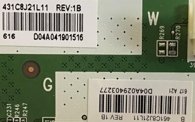 MAIN TOSHIBA  / 461C8J21L11 / SBW49T VTV-L49628 REV:1 / 431C8J21L11 / PANEL K490WDR1 / MODELO 49L420U REV.A - Imagen 3