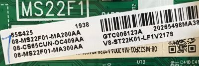MAIN TCL / 08-CS65CUN-OC409AA / 40-MS22F1-MAB2HG / 08-MS22F01-MA300AA / V8-ST22K01-LF1V2178 / PANEL LVU65NDEL CD9W12 V2 / MODELO 65S425 - Imagen 2