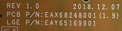 FUENTE DE PODER PARA TV LG / NUMERO DE PARTE EAY65169901 / EAX68248001 / 65169901 / PLDH-L814A / 3PCR02480A / LGP49-19UL6 / EAX68248001(1.9) / MODELOS 49SM8600PUA / 49SM8600PUA.AUSYLJM / 49NANO85UNA / 49NANO85UNA.BUSWLJM - Imagen 2