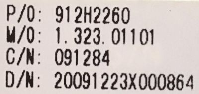 MAIN VIORE / 912H2260 / CV118HT_A1 / 91284 / 20091223X000864 / PANEL V315H1-LH3 REV.424 / MODELO  LED32VFZ61 - Imagen 2
