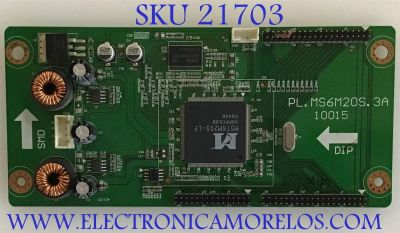 PC BOARD VIORE  INTERFACE / 091284 / PL.MS6M20S.3A / 10015 / PANEL V315H1-LH3 REV.424 / MODELO  LED32VFZ61