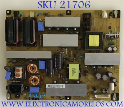 FUENTE DE PODER LG / EAY60869307 / EAX61124201/16 / 60869307 / 3PAGC10011A-R / LGP37-10LF / PANEL LC370WUE (SC)(A1) / MODELOS 37CS560-UE.AUSYLUR / 37LD452B-UA.AUSYLJR / 37LK450-UB.CUSYLH / 37LK450-UH.CUSYLH
