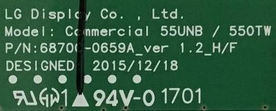 T-CON LG / 6871L-4672A / 6870C-0659A / 4672A / PANEL LD490DNUN (TH)(C2) / MODELO 49VL5B-B.AUSDLJM - Imagen 3