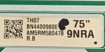 LED DRIVER SAMSUNG / BN44-00980E / L75S9NRA RHS / PANEL CY-TR075FLAV1H / MODELOS QN75Q90RAFXZA AA01 / QN75Q90RAFXZA FA02 - Imagen 2