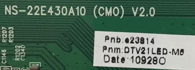 MAIN INSIGNIA / NS-22E430A10 / DTV21LED-M5 V2.0 B/ E23814 / EP52278 / MODELO NS-22E430A10 - Imagen 2