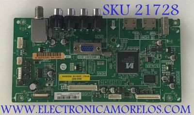 MAIN HITACHI / B13020603 / T.MS3391.95B / MT3151A05-1 / PANEL V29BJ1PE1LED / MODELO LE29H307