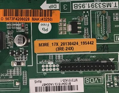 MAIN HITACHI / B13041513 / T.MS3391.95B / MT3151A05-1 / MODELO LE32S407A - Imagen 3