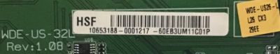 MAIN WESTINGHOUSE / 60.EB3UM.11C / WDE-US-32L / 60EB3UM11C / MODELO LD-2657DF - Imagen 2