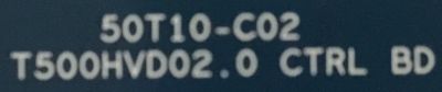 T-CON SEIKI / 55.50T15.C06 / T500HVD02.0 / 5550T15C06 / 50T10-C02 / SUSTITUTAS 55.50T15.C04 / 55.50T15.C07 / PANEL T500HVN07.1 / MODELO SE50FR - Imagen 3