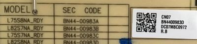 FUENTE DE PODER SAMSUNG / BN44-00983D / L82S8NA_RDY / BN4400983D / PANEL CY-TR085FLAV1H / MODELO  - Imagen 2