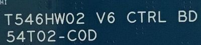 T-CON SAMSUNG / BN81-06715A / T546HW02 / 55.54T02.C15 / 54T02-C0D / 5554T02C15 / PANEL'S LD550CGB-A2 / T546HW02 V.7 / MODELOS UN55D6003SFXZA / UN55D6005SFXZA - Imagen 2