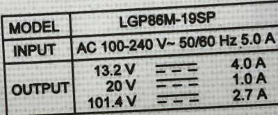 FUENTE  LG / NUM DE PARTE EAY65169951 / 65169951 / LGP86M-19SP / B12J059951 / PANEL NC860DQD-AAHH1 / NC860DQD-AAHH5 / MODELOS 86SM9070PUA.BUSYLJR / 86SM9070PUA.AUSYLJR / 86NANO91ANA.BUSWLJR / 86NANO90ANA.BUSWLJR / 86NAN091ANA / 86NAN090UNA / 86NAN09OUNA - Imagen 2
