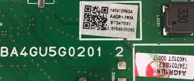 MAIN FUNAI / A4GR1MMA-001 / BA4GU5G0201 2 / A4GR1-MMA / A4GR1UH / PANEL U4DR0XH / MODELO 55ME314V/F7 DS1 - Imagen 2