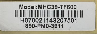 FUENTE DE PODER SEIKI / 890-PM0-3911 / MHC39-TF600 / PANEL T390H1-P01-DY4 / MODELO SE39UY04-1 - Imagen 2