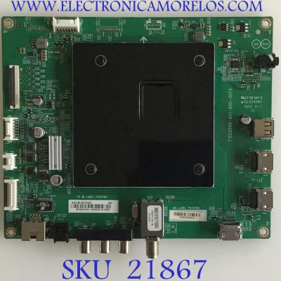 MAIN INSIGNIA / 756TXICB01K013 / 715G9566-M01-B00-005K / (X)XICB01K013040X / BPRHSTKA1 / PANEL TPT550U2 -D077.L REV:S21A / MODELO NS-55DF710NA19