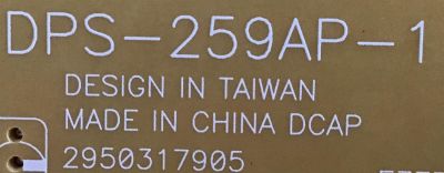 LED DRIVER PARA MONITOR SHARP / DPS-259AP-1 A / RDENC1029MPPZ / 2950317905 / MODELO PN-E703 - Imagen 3