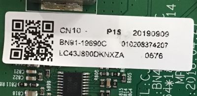 MAIN MONITOR SAMSUNG / BN91-19690C / BN41-02651C / PANEL CY-PN430LNLV1F / MODELO LC43J890DKNXZA FB02 - Imagen 2