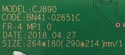 MAIN MONITOR SAMSUNG / BN91-19690C / BN41-02651C / PANEL CY-PN430LNLV1F / MODELO LC43J890DKNXZA FB02 - Imagen 3