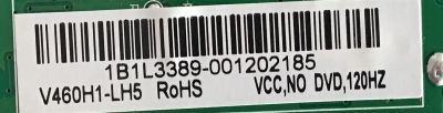 MAIN APEX / 1B1L3389  / T.RSC8.10A 11153 / PANEL V460H1-LH5 Rev.C2 / MODELO LD4688T - Imagen 2