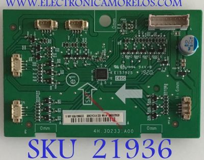 LED DRIVER DELL ALIENWARE / 5E3Q233001 / 4H.3Q233.A00 / PANEL LM340UW4(SS)(A1) / MODELO AW3418DWB