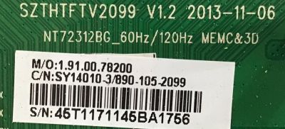 TARJETA INTERFACE PARA TV WESTINGHOUSE / NUMERO DE PARTE SY14369-1 / 890-105-2099 / SZTHTFTV2099 / MODELO DWM55F2Y1 TW-79607-S055E - Imagen 2