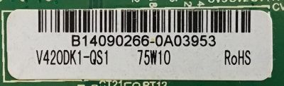 MAIN FUENTE (COMBO) MAKENA / B14090266 / TP.MS3393.P85 / PANEL V420DK1-QS1 / MODELO DE416T1NNAF-YA3 - Imagen 3