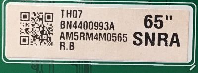 LED DRIVER SAMSUNG / BN44-00993A / L65S9SNRA_RHS / BN4400993A / PANEL CY-TR065JLLV1H / MODELO QN65Q900RBFXZA FA01 - Imagen 2
