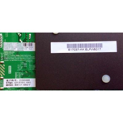 MAIN FUENTE PARA TV ELEMENT / NUMERO DE PARTE  21005686 / TP.MS3393.PB801 / TP.MS3393.PB801 / PANEL MD50004YIF / MODELO ELFW5017 - Imagen 3