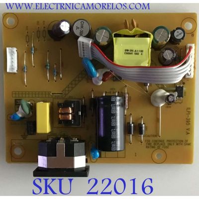 FUENTE DE MONITOR DELL / 790QA1400D00R01 / 491A012F1400H06 / PANEL MV238FHM-N60 / MODELO SE2419HX