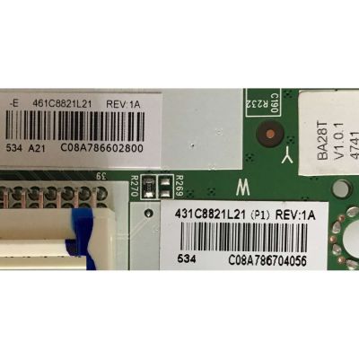 MAIN TOSHIBA / 461C8821L21 / VTV-L32627 REV:1A / 431C8821L21 / PANEL V280LD-FH61 REV.01 / MODELO 28L110U - Imagen 2