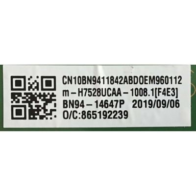 MAIN MONITOR SAMSUNG / BN94-14647P / BN41-02452A / MODELO LU28H750UQNXZA FD04 - Imagen 2