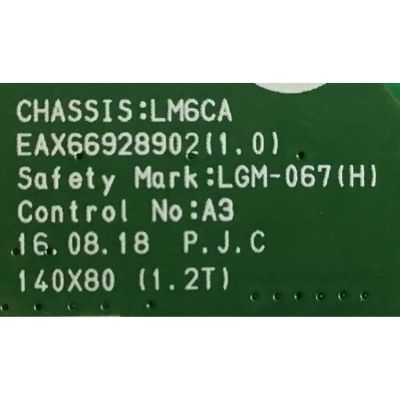 MAIN MONITOR LG / EAX66928902 / EAX66928902(1.0) / NP849107LV / PANEL LGM320EB41 / MODELO 32MP58HQ-PB.AUSEJVN - Imagen 2