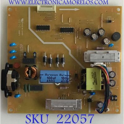 FUENTE DE MONITOR DELL / 748.A2L05.001M / L7277-1M / PANEL W270HIAP1 / MODELO U2719DT