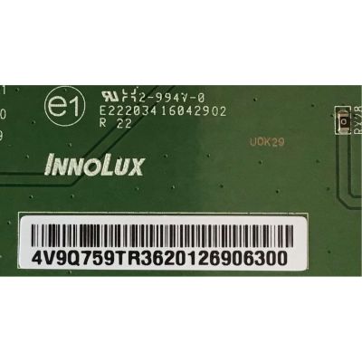 T-CON LG / 3620126906300 / E222034  / 16042902 / 4V9Q759TR3620126906300 / PANEL NC500DUN-VXBP3 / MODELO 50LH5730-AUA.BUSJLOR - Imagen 2