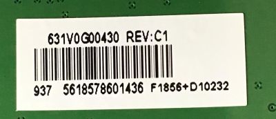 MAIN TOSHIBA / 631V0G00430 / 691V0G00430 / UCI VTV-L55731 REV:1A / 2992G / PANEL U500DU01 TW107 REV:CD1.AA / DISPLAY V500U2-T01 / MODELO 50LF711U20 - Imagen 3