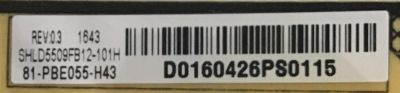 FUENTE DE PODER PIONEER / 81-PBE055-H43 / SHLD5509F-101H / SHLD5509FB12-101H / PANEL LVU500SUDX / MODELO 50S06UHD - Imagen 3