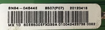MAIN SAMSUNG / BN94-04644E / BN41-01802A / BN97-05181C / PANEL S60FH-YD01 / MODELO PN60E6500EFXZA TW02 - Imagen 2