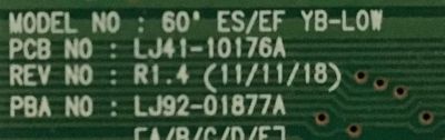 BUFFER SAMSUNG / BN96-22118A / LJ41-10176A / LJ92-01877A / 877A / SUSTITUTAS / LJ92-01877B / PANEL S60FH-YD01 / MODELOS PN60E6500EFXZA TW02 / PN60E8000GFXZA TW02 / PN60E530A3FXZA TS02 / PN60E535A3FXZA / PN60E550D1FXZA - Imagen 2