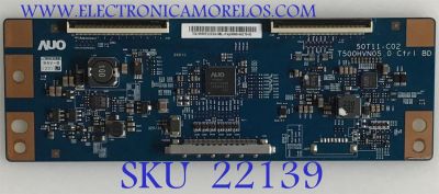 T-CON INSIGNIA / 55.50T12.C10 / T500HVN05.0 / 50T11-C02 / 5550T12C10 / MODELO NS-50D40SNA14