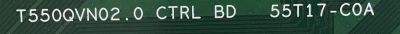 T-CON PANASONIC / 55.55T17.C07 / T550QVN02.0 CTRL / 55T17-C0A / 5555T17C07 / PANEL T550-W2B-DLED / MODELO TC-55CX420U - Imagen 2
