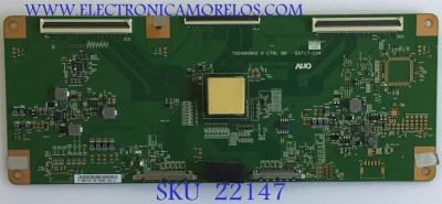 T-CON PANASONIC / 55.55T17.C07 / T550QVN02.0 CTRL / 55T17-C0A / 5555T17C07 / PANEL T550-W2B-DLED / MODELO TC-55CX420U