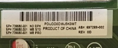 MAIN PARA MONITOR HP / 739680-001 / 48.3JX04.011 / 12023-1 / 697289-002 / PANEL LTM230HL08 / MODELO TPC-W012 - Imagen 2