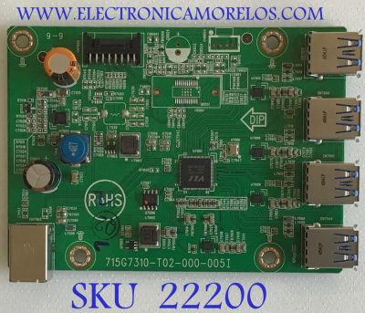 MODULO USB PARA MONITOR LENOVO / GQEUS0LL033 / 715G7310-T02-000-005I / (Q)EQG3/GQEUS0LL033000Q / PANEL LTM238HL02 / MODELO T2424PA