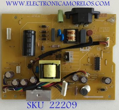 FUENTE PARA MONITOR VIEWSONIC / L2206-1P / 66.7T1Z1.017 / 48.7T104.01M / L2102-1M / 24318962 / PANEL M215HGE-L2 REV.C2 / MODELO VG2239M-LED