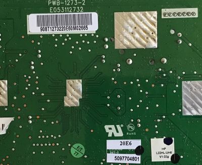 MAIN PARA MONITOR HP / PWB-1273-2 / E053112732 / PANEL LM215WF1 (TL)(B1) / MODELO 2159M - Imagen 2