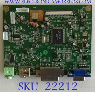 MAIN PARA MONITOR HP / PWB-1273-2 / E053112732 / PANEL LM215WF1 (TL)(B1) / MODELO 2159M