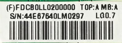 MAIN PARA MONITOR ASUS / FDCB0LL020 / 715G5555-M02-000-004I / FDCB0LL020000 / PANEL LM230WF3(S2)(G2) / MODELO 23" - Imagen 2